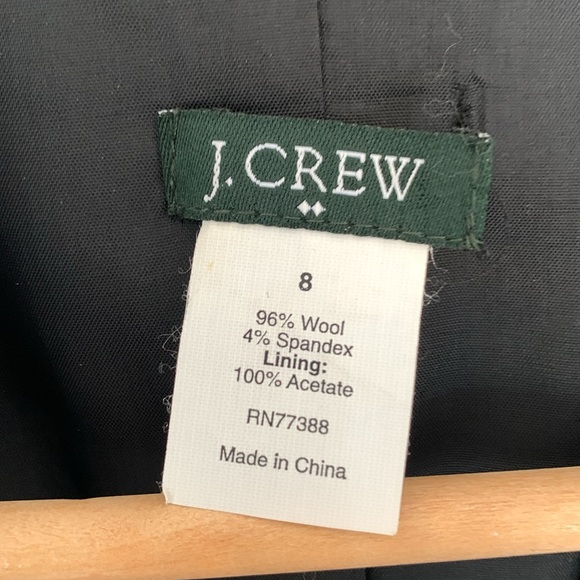 J. Crew Women’s Black Wool Blazer size 8, EUC - Picture 3 of 4